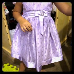 sparkling lavender toddler special occasions dress